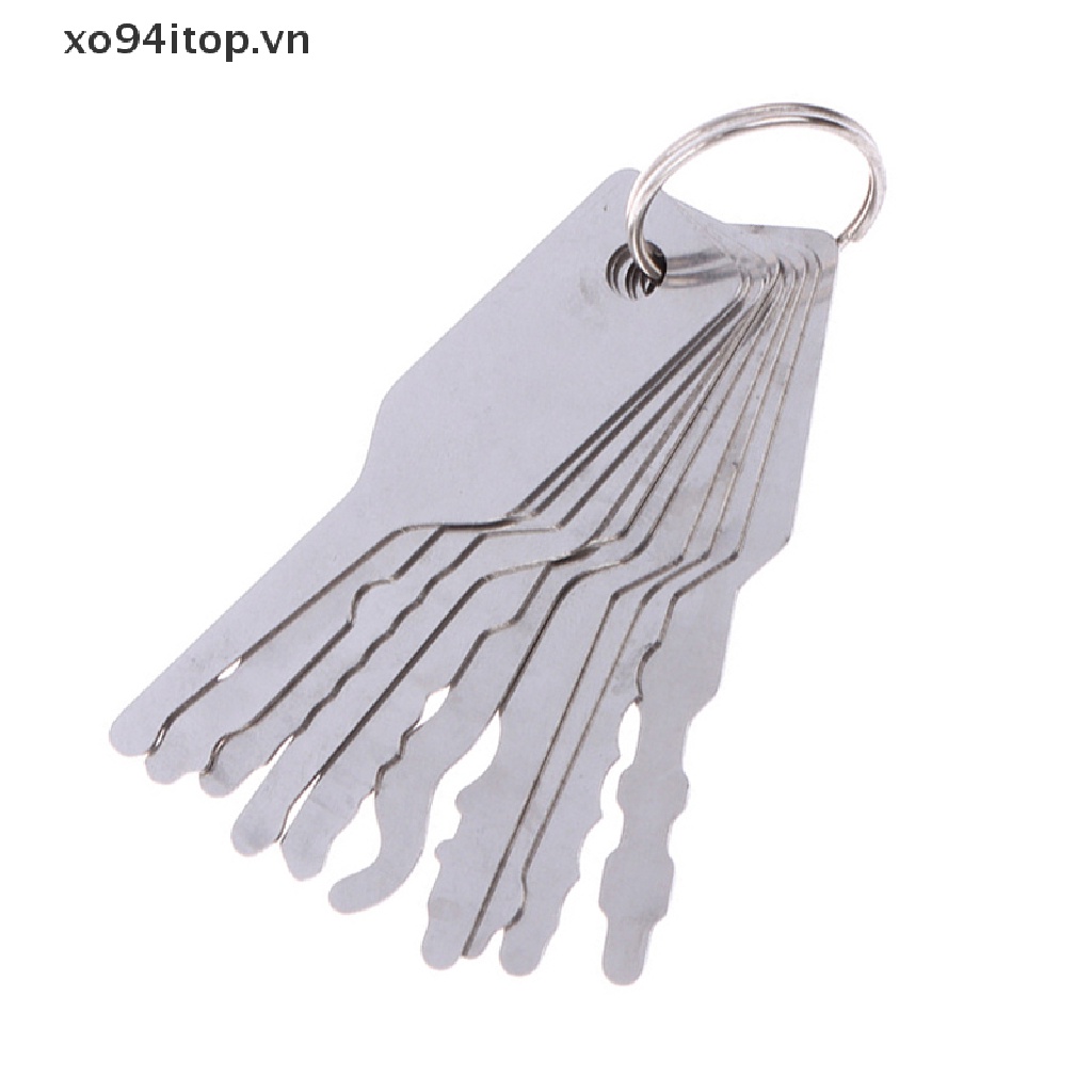 Set 10 Dụng Cụ Mở Khóa Xe Hơi Bằng Thép Không Gỉ Chất Lượng Cao