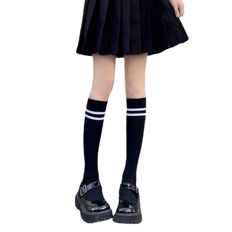 Vớ Cotton Họa Tiết Kẻ Sọc Thời Trang Cho Nữ