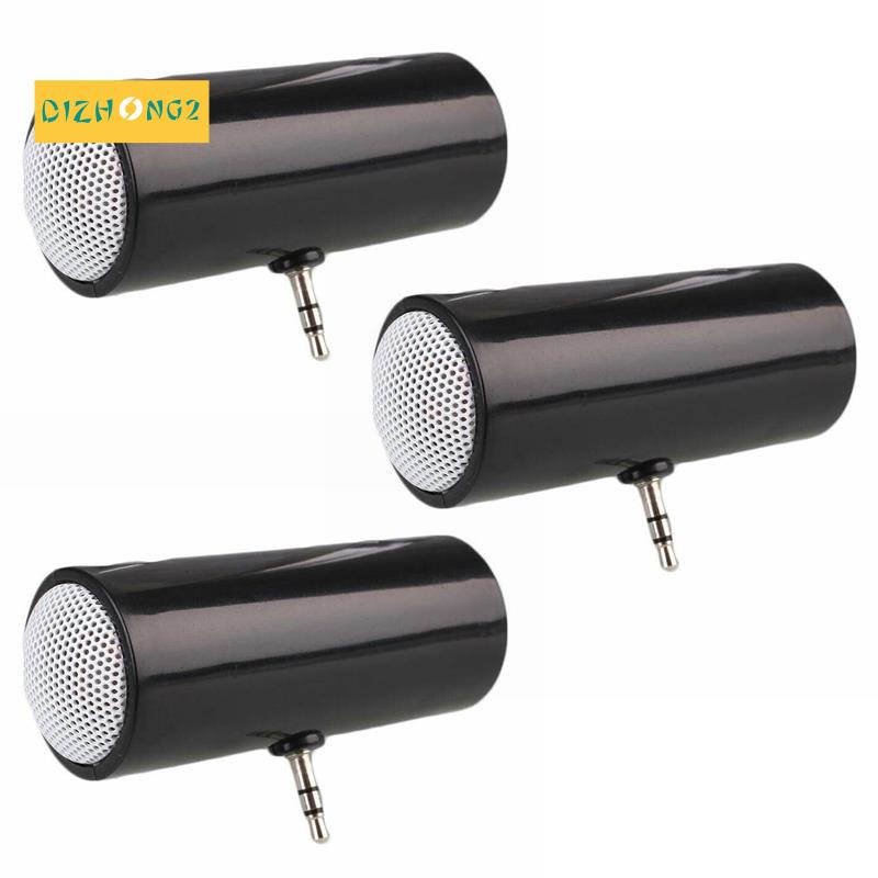 Set 3 Loa Nghe Nhạc MP3 Giắc Cắm 3.5mm Dành Cho Máy Tính Bảng Màu Đen