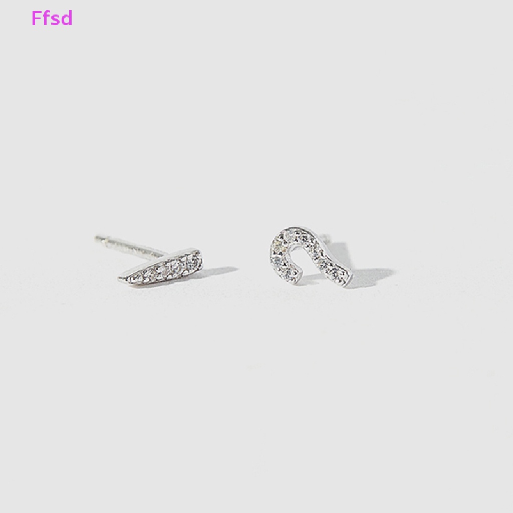 {Ffsd} Bông Tai Đính Đá Pha Lê Thời Trang Hàn Quốc Dành Cho Nữ Màu Bạc Làm Quà Tặng Đám Cưới