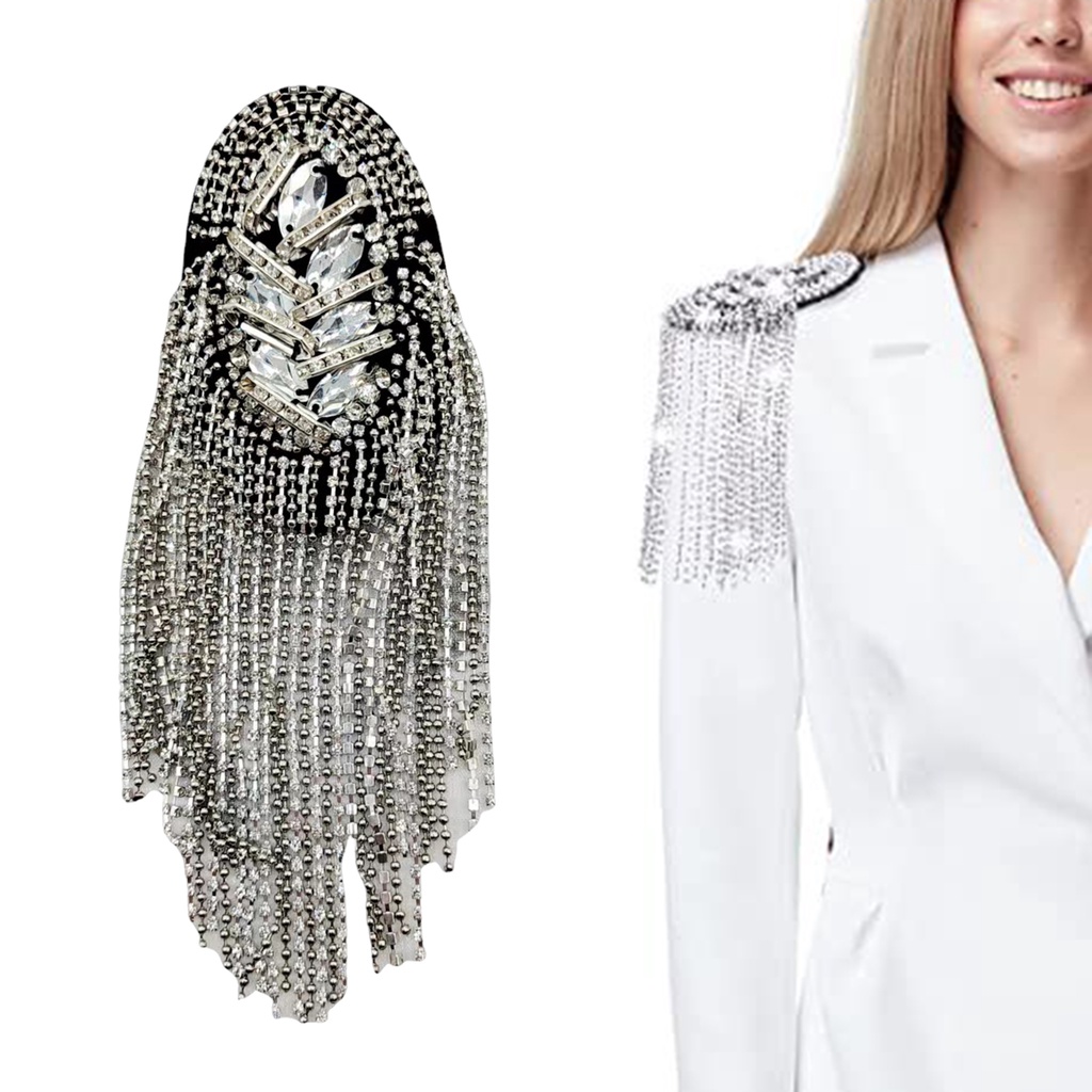 Ghim Cài Áo Dạng Chuỗi Hạt Phối Tua Rua Độc Đáo Thời Trang DIY