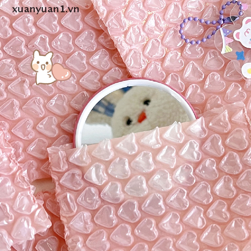 Xuan Set 10 Túi Bong Bóng Hình Trái Tim Có Đệm Khí Chống Sốc Chống Nước Đựng Phong Bì Doanh Nhân