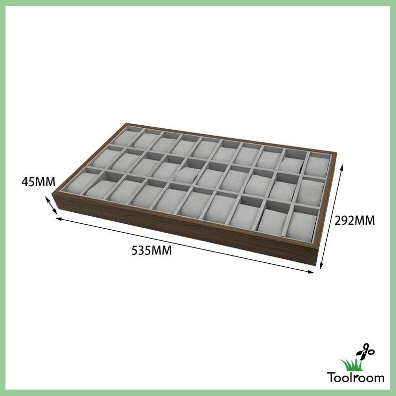 Khay Nỉ 30 Ngăn Xếp Chồng Lên Nhau Đựng Đồng Hồ Tiện Dụng