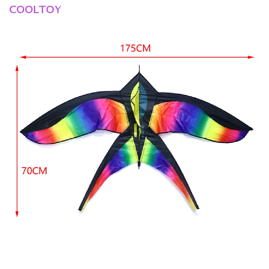 Diều Vải Nylon Cỡ Lớn Hình Chim Nuốt Có Tay Cầm Tiện Dụng