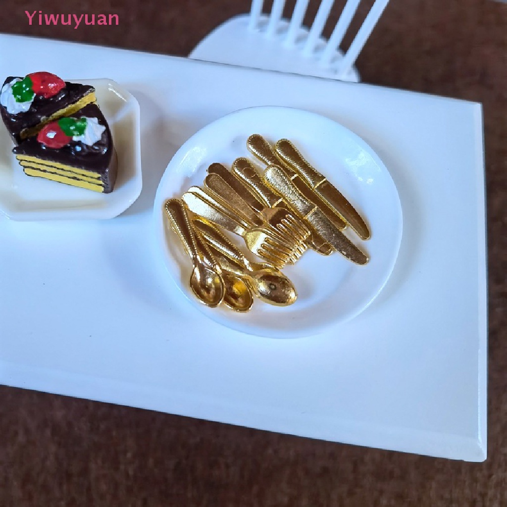 1 Bộ Muỗng Nĩa mini Trang Trí Nhà Búp Bê Mới