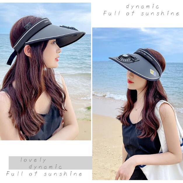 Mũ Rộng Vành Chống Nắng Có Quạt Sạc USB Thời Trang Mùa Hè 8138