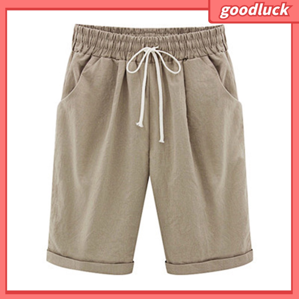 Quần Đùi Thể Thao Dáng Rộng Có Túi Màu Trơn Dành Cho Nữ