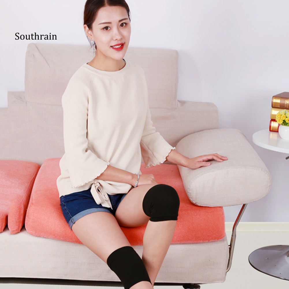 Tất Dệt Kim Bảo Vệ Đầu Gối Co Giãn Chống Trượt Màu Sắc Đơn Giản Dành Cho Nam Và Nữ