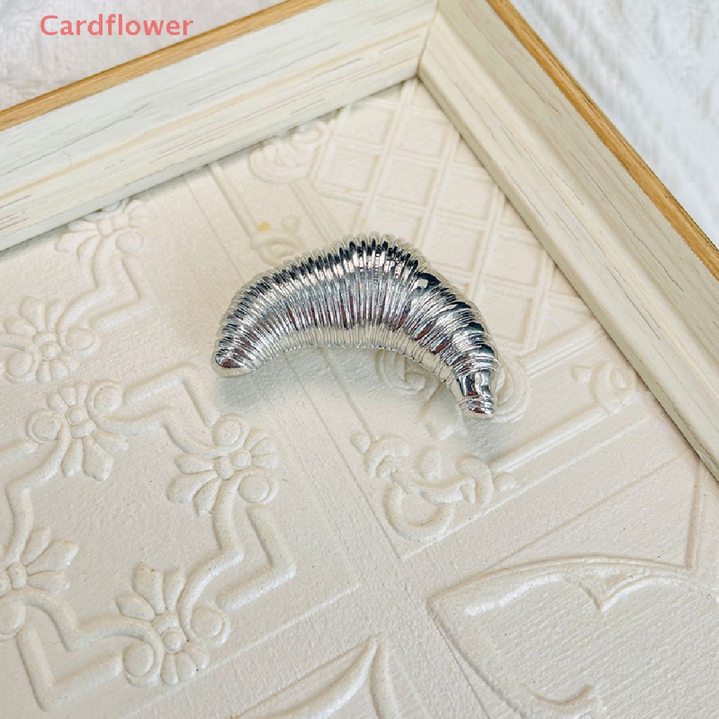 < Cardflower > Ghim Cài Áo Bằng Hợp Kim Hình Sừng Bò Croissant Chống Trượt Phụ Kiện Điện Cực Cho Quần Áo Corsage Mới