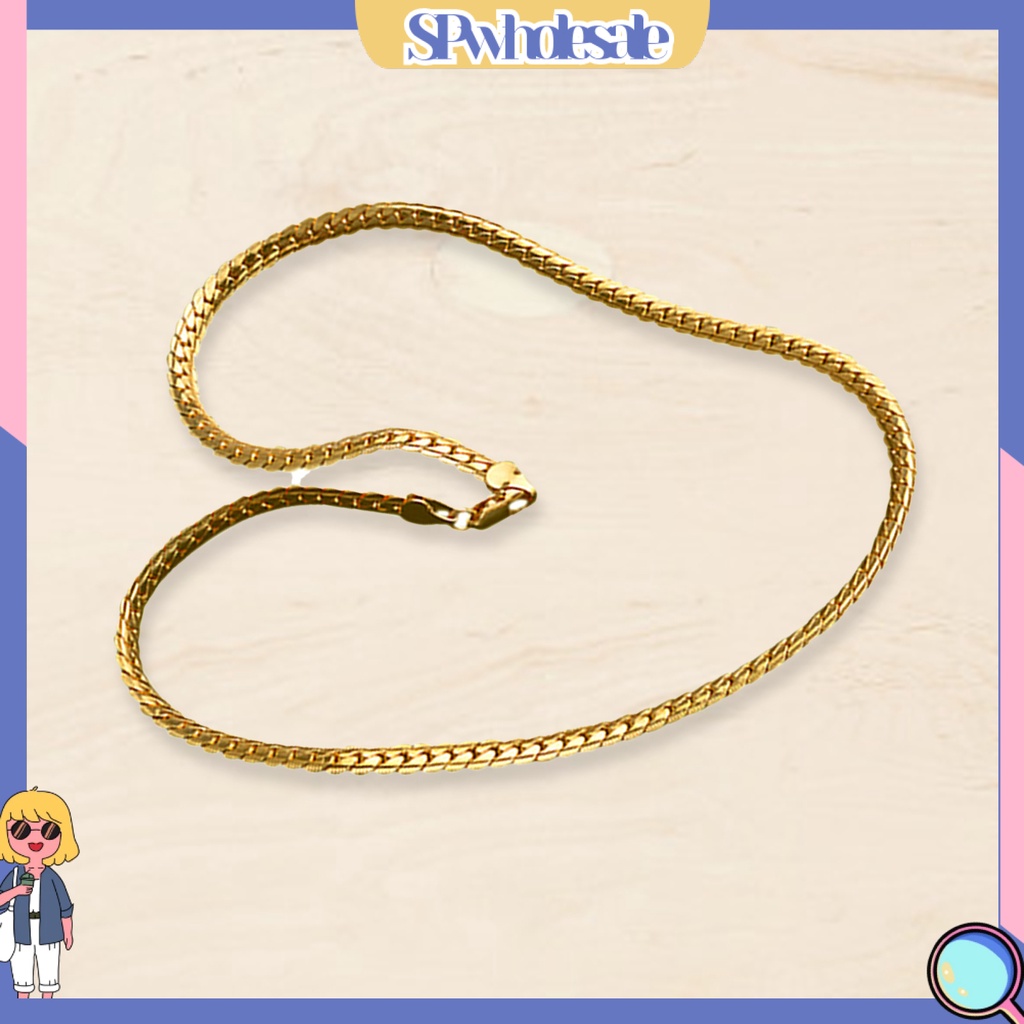 &lt;SPwholesale&gt; Vòng cổ Mạ Vàng Thời Trang Dự Tiệc Cho Nam Và Nữ