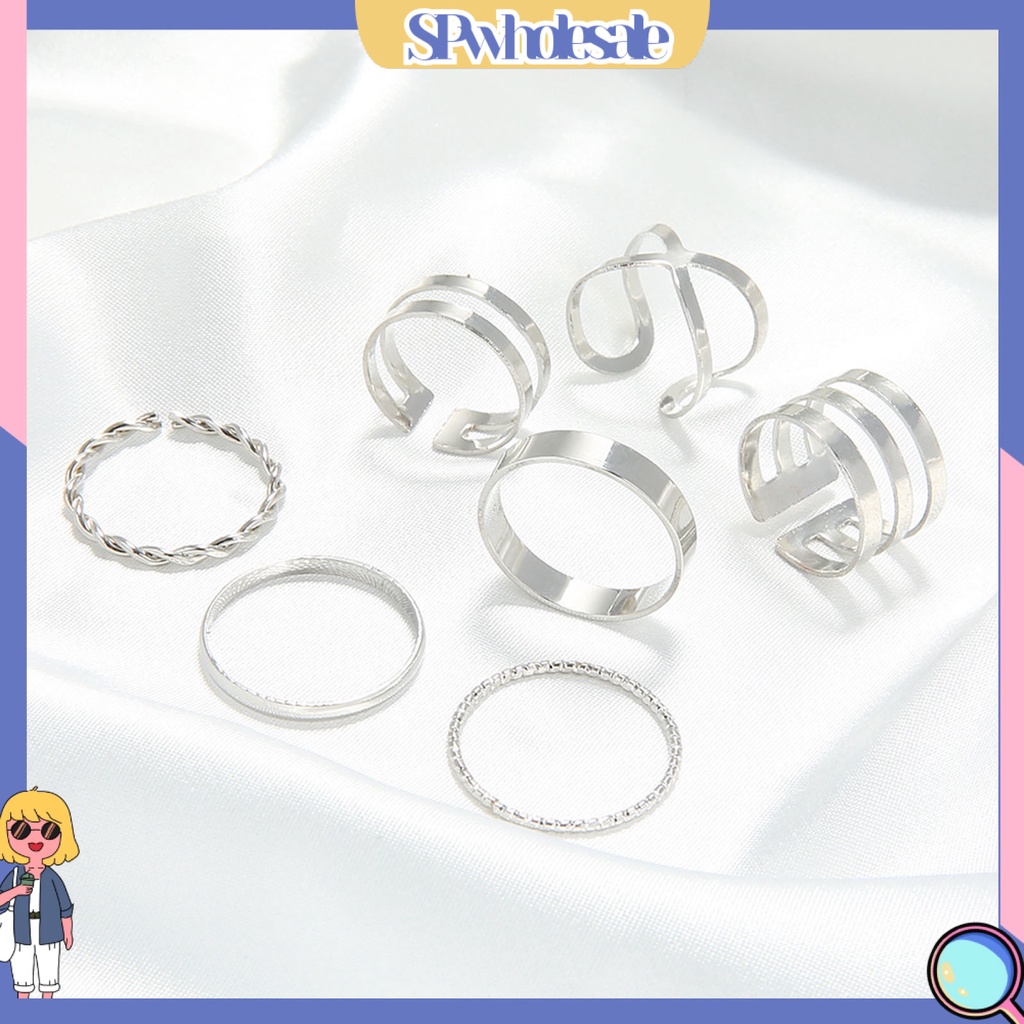 <SPwholesale> Bộ 8 Nhẫn Thời Trang Thanh Lịch Dành Cho Nữ