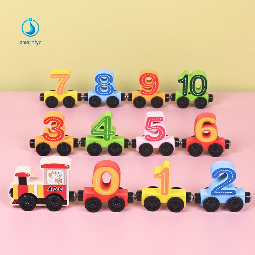 Bộ Đồ Chơi Xe Lửa Mini Giúp Bé Học Toán