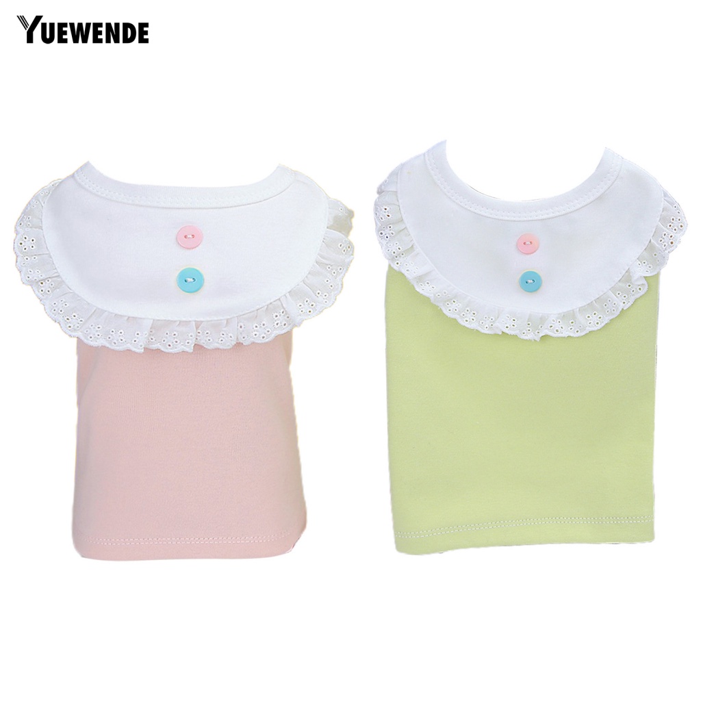 Yue.z Áo Yếm Bằng Cotton Phối Ren Thời Trang Mùa Hè Dành Cho Cún Cưng