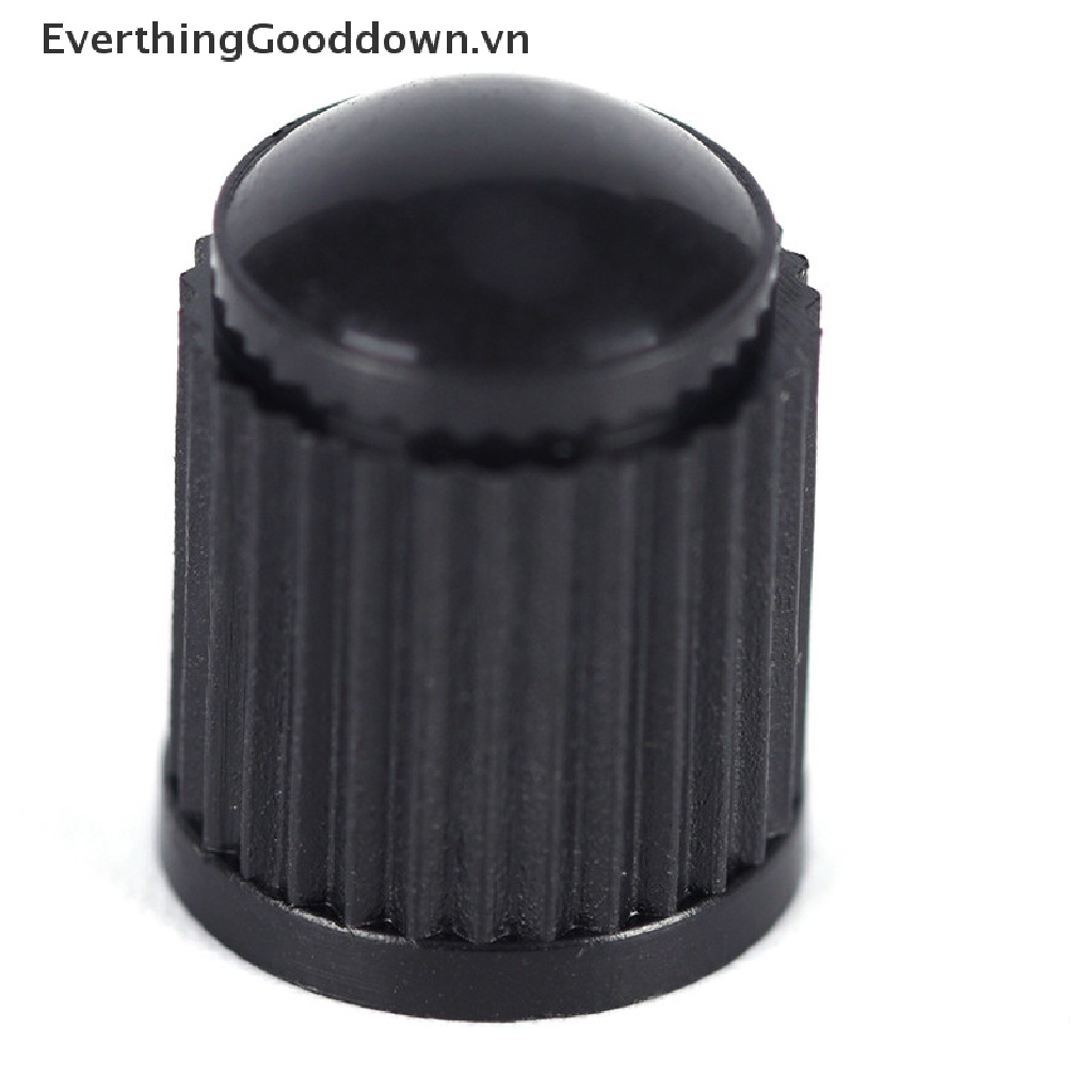 Set 100 Nắp Van Bánh Xe Bằng Nhựa Màu Đen