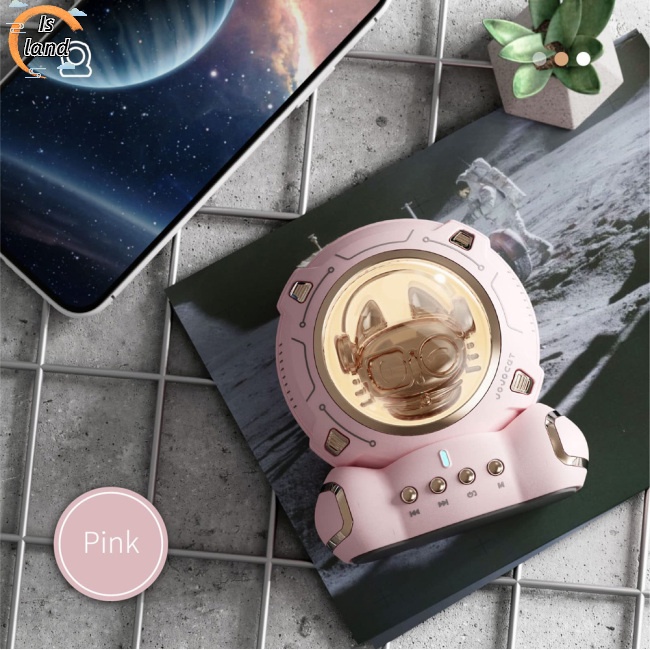 [IS] J20 Loa Bluetooth Hình Mèo Phi Hành Gia Hoạt Hình Dễ Thương Để Bàn Trang Trí