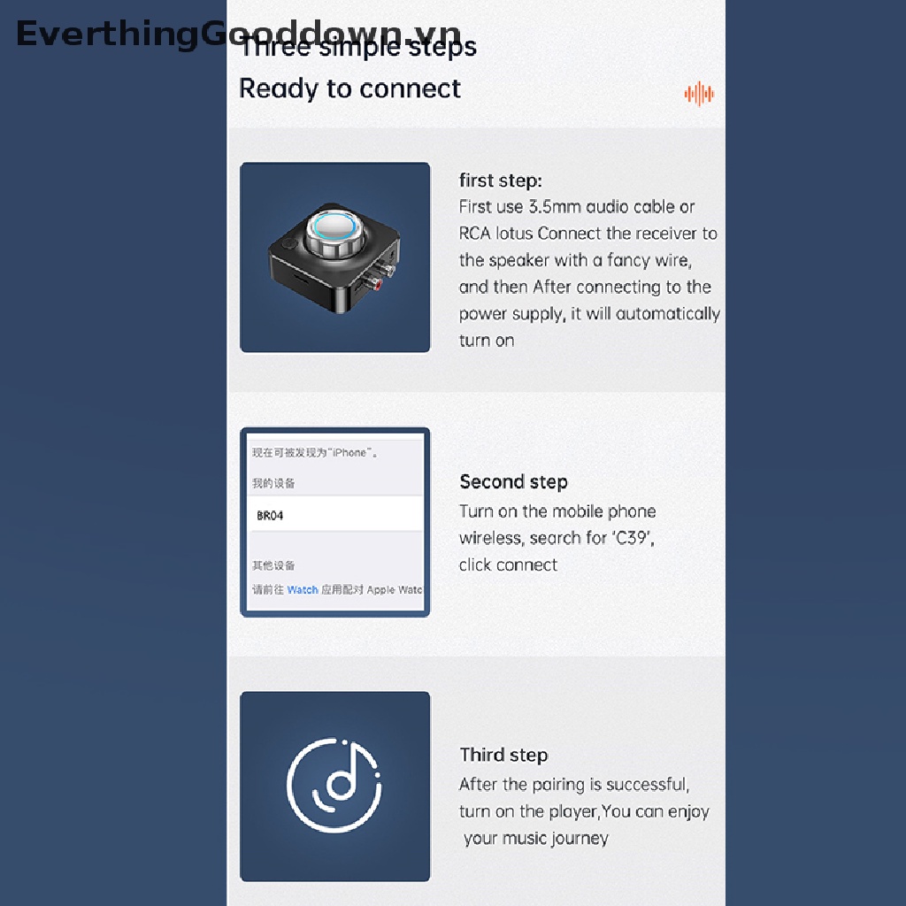 Thiết Bị Nhận Tín Hiệu Âm Thanh Bluetooth 5.0 3D Không Dây Hỗ Trợ Thẻ TF RCA 3.5mm 3.5 AUX Cho Loa