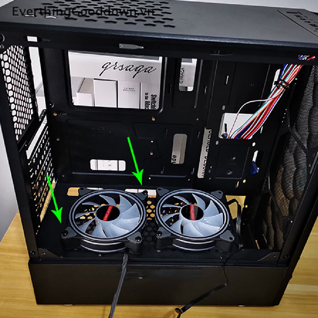 Everthinggooddown 10 Chiếc Quạt Tản Nhiệt Máy Tính Đầu Phẳng Ốc Dài 30mm