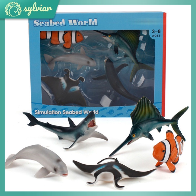 Mô Hình Cá Mập / Cá Voi Sống Động Dùng Trang Trí