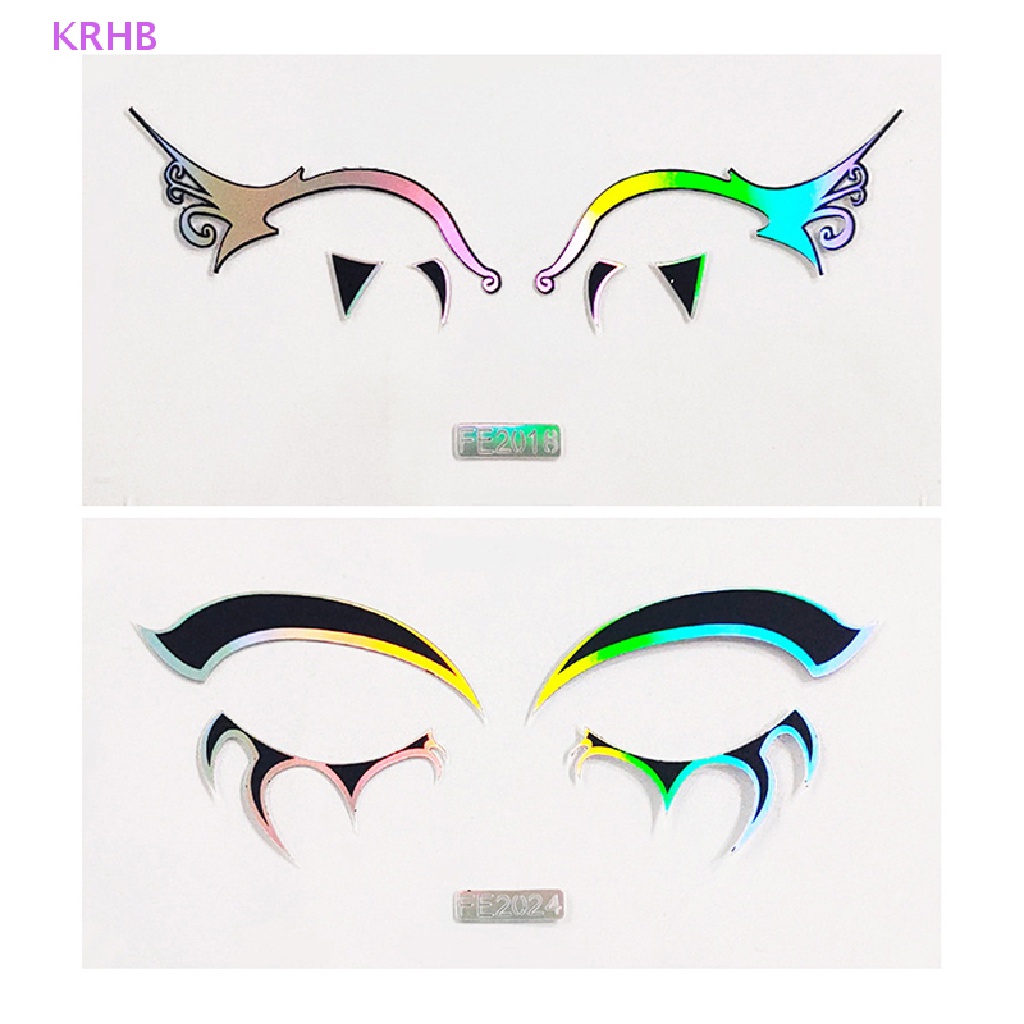 1 Cặp Nhãn Dán Trang Trí Mắt Lễ Hội Màu Laser Độc Đáo