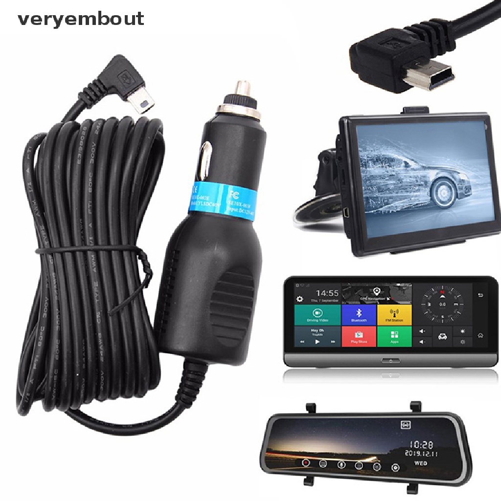 Dây Cáp Sạc USB Mini 2A / 2.5A Chuyên Dụng Cho GPS Navigator DVR