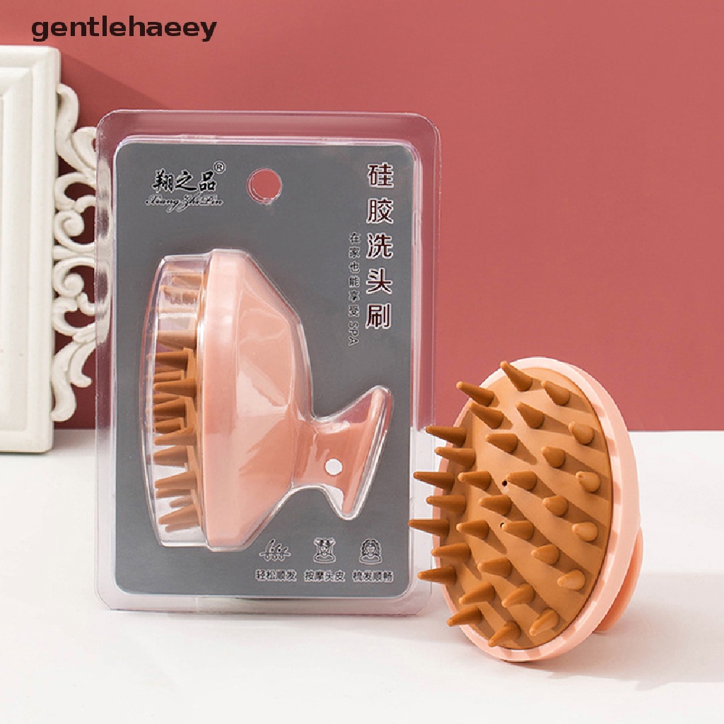 Bàn Chải Tắm Massage Da Đầu Bằng Silicone