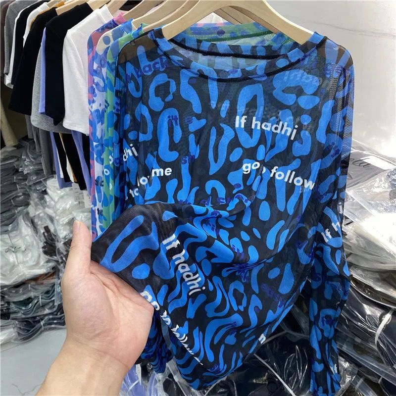 Áo Thun Tay Dài Cổ Tròn Mỏng Nhẹ Thời Trang Mùa Hè Mới 2023 Dành Cho Nữ