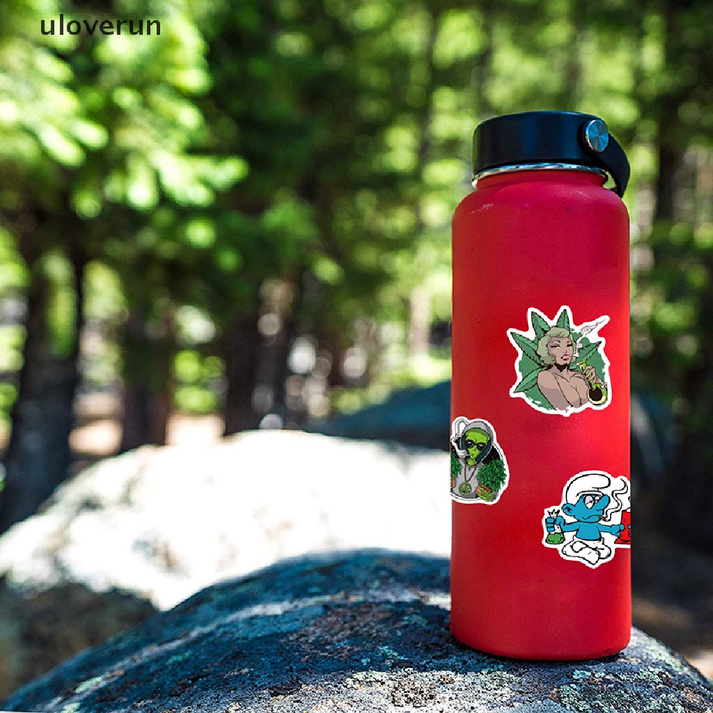 Bộ 50 Miếng Dán Trang Trí Vali Laptop Chống Thấm Nước Hình Nhân Vật Graffiti