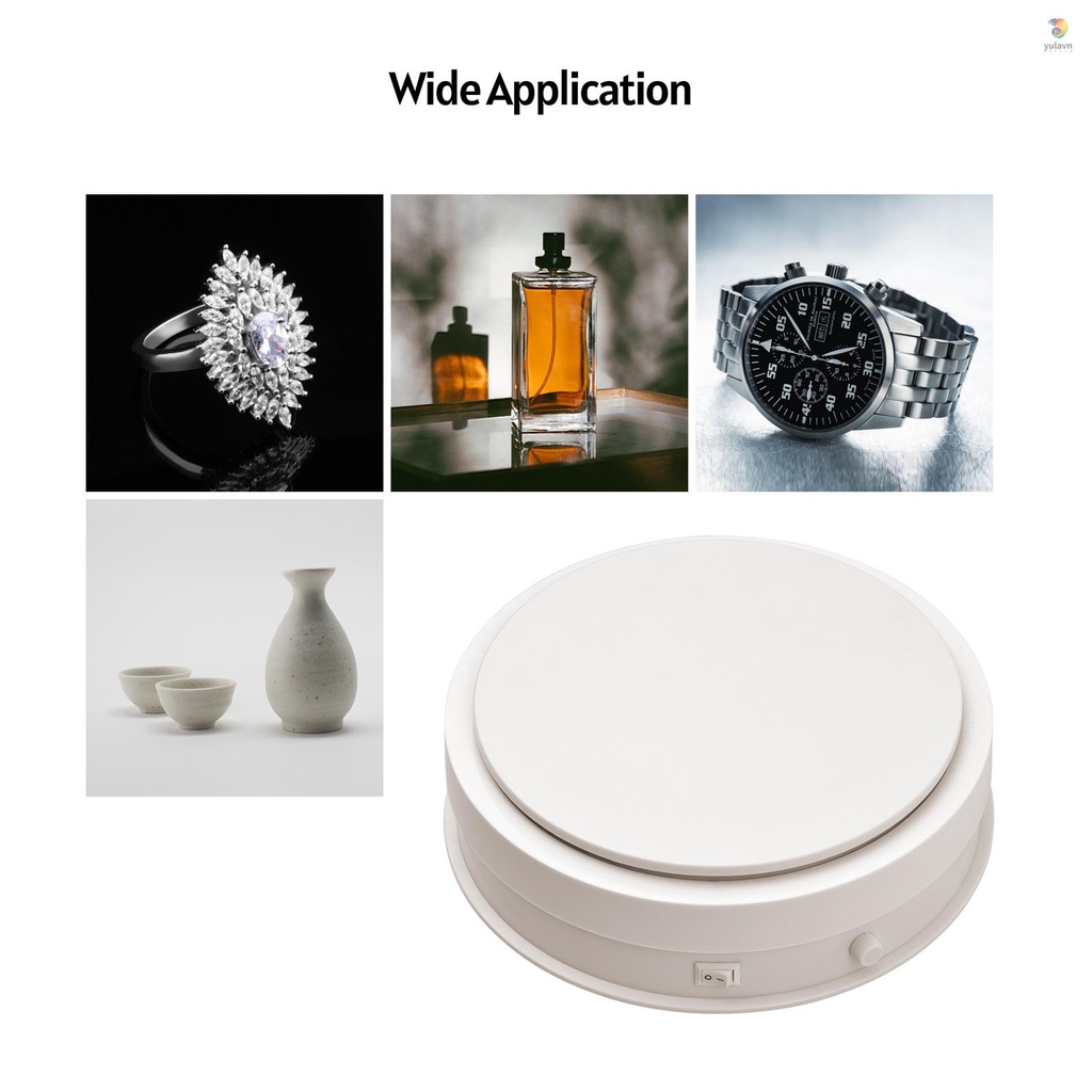 Mô Hình Trưng Bày Trang Sức / Đồng Hồ Xoay 360 Độ 8-inch Đường Kính 15KG