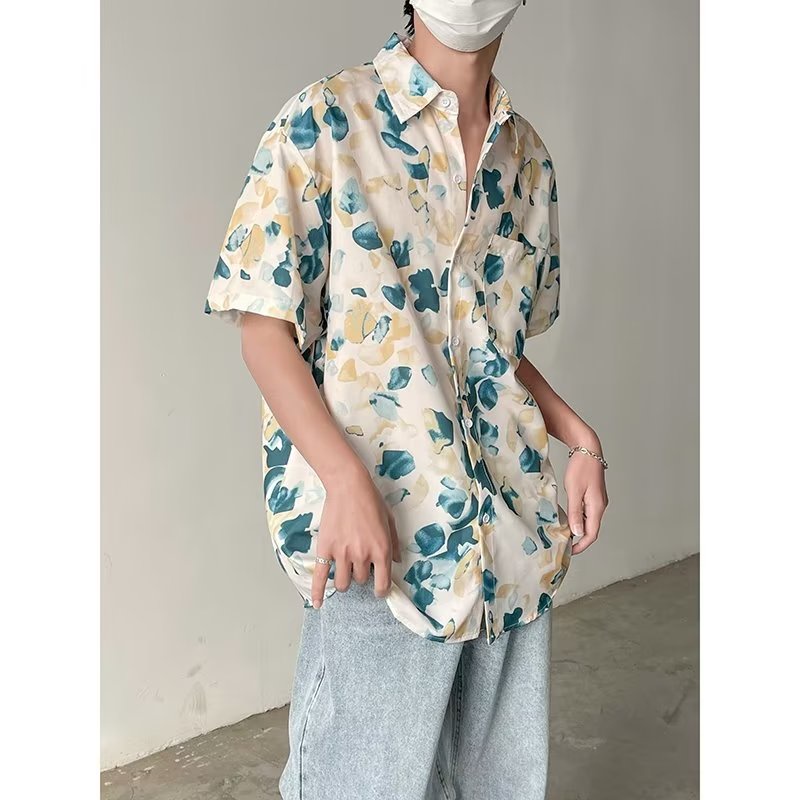 Áo Sơ Mi Thiết Kế Trẻ Trung Thời Trang Mùa Hè Hàn Quốc Cho Nam