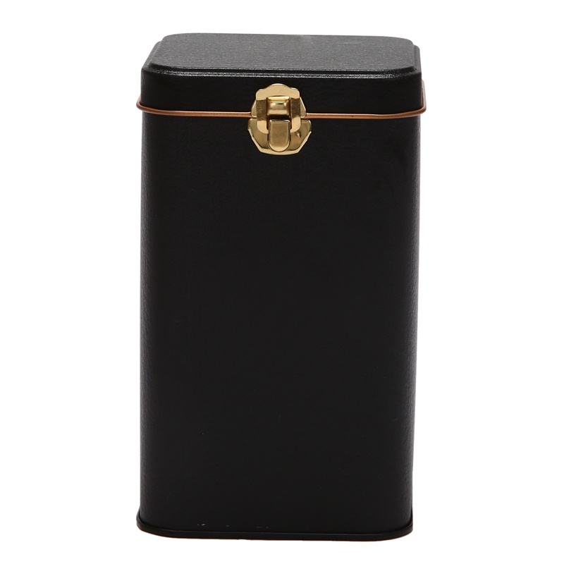 Hộp Thiếc Đựng Trà / Cà Phê / Kẹo Cao Cấp Có Khóa Bằng Thiếc