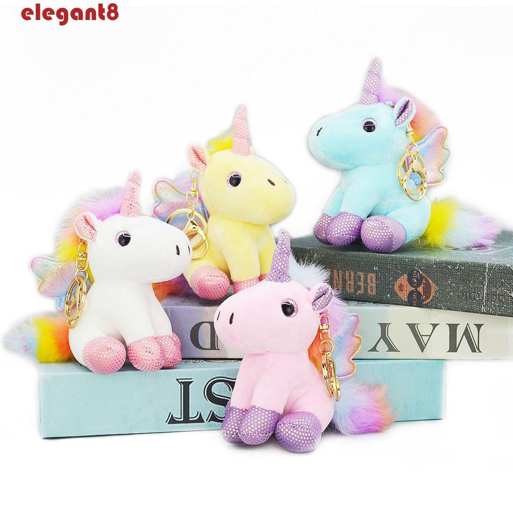 Móc Khóa Kỳ Lân Nhồi Bông Màu Sắc Ngọt Ngào Xinh Xắn