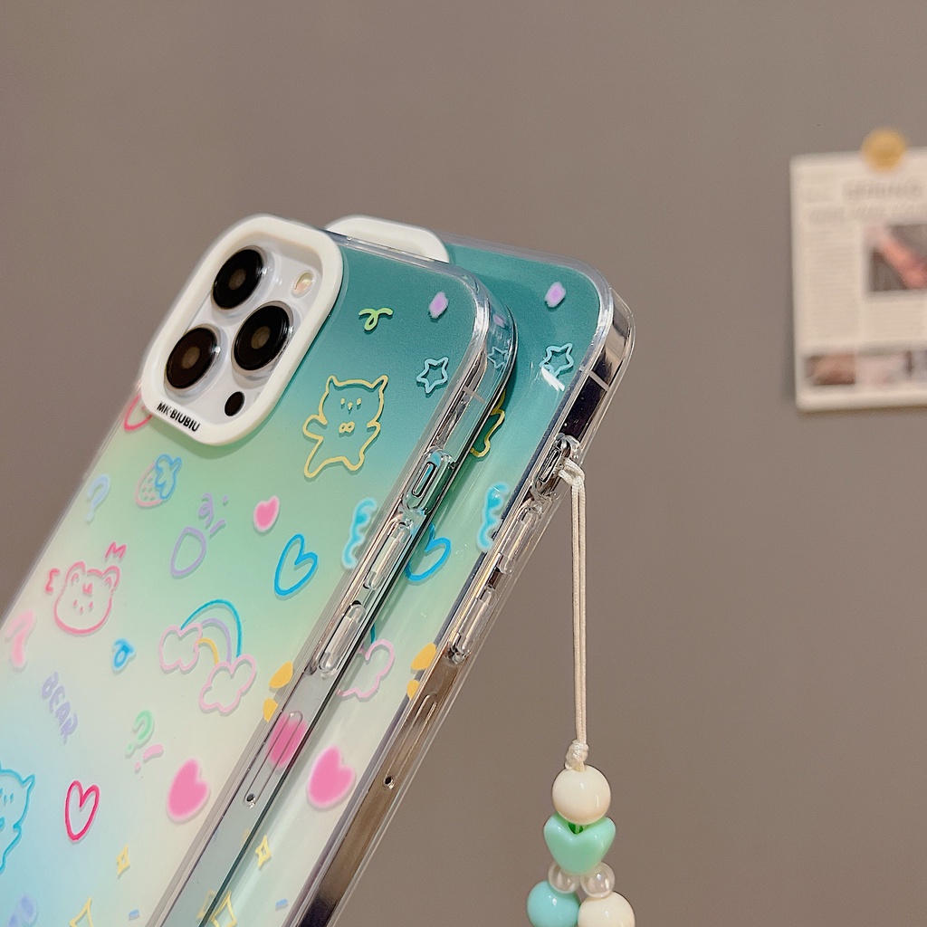 Ốp Điện Thoại TPU Dẻo Trong Suốt Họa Tiết Hoạt Hình Dễ Thương Cho iphone 14 13 11 12 Pro Max