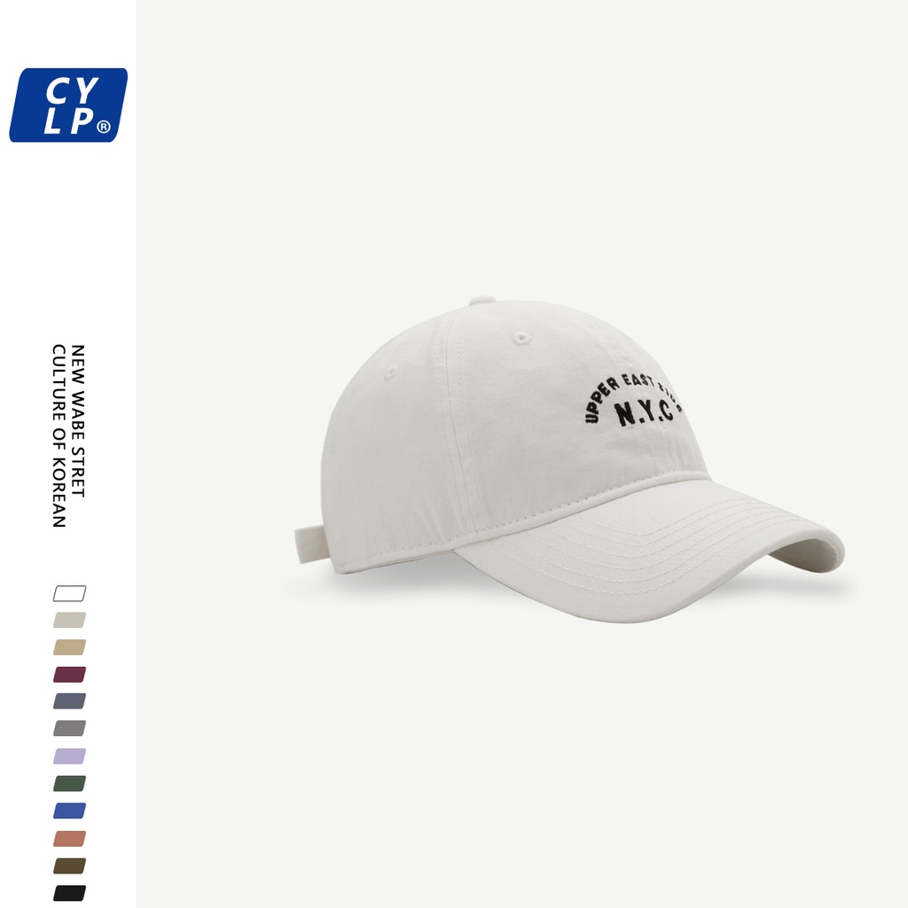 Mũ Lưỡi Trai Thêu Chữ NYC Phong Cách Hàn Quốc Chất Lượng Cao