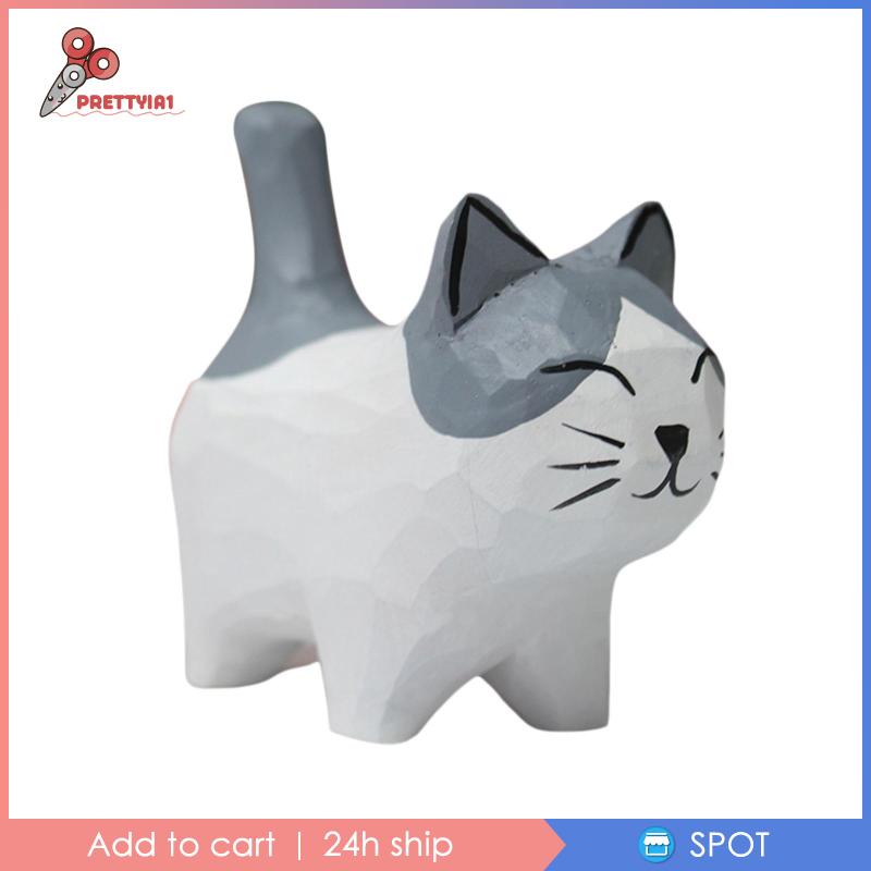 Kệ Sách Bằng Gỗ Khắc Hình Mèo Dễ Thương DIY 1