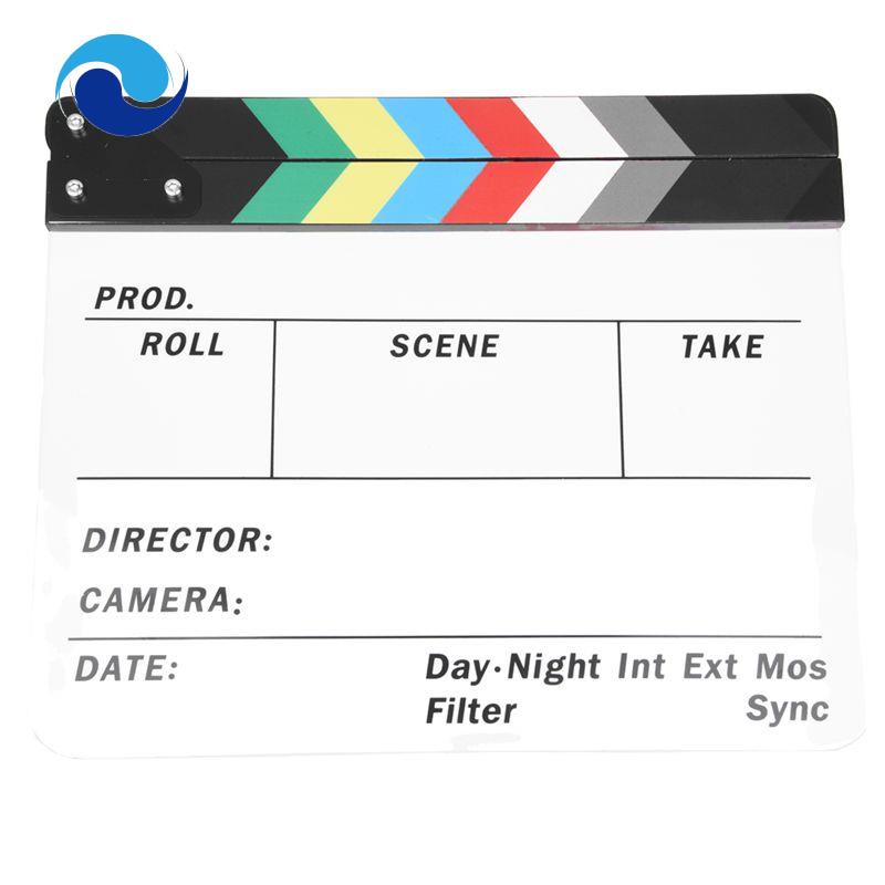 Bảng Clapperboard Nhiều Màu Sắc Bằng Acrylic Để Chơi Trò Chơi