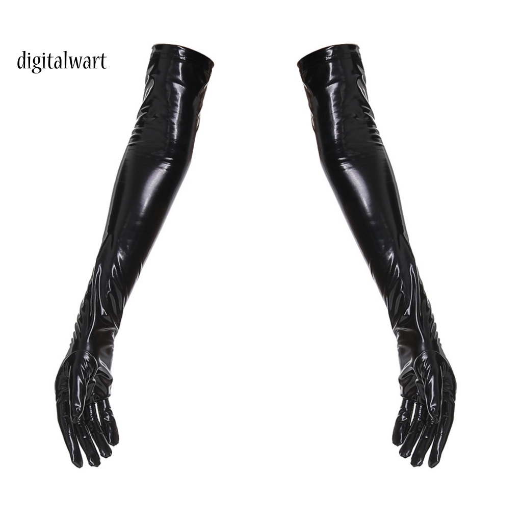 Kỹ Thuật Số| 1 Đôi Găng Tay Da Giả Màu Trơn Độ Đàn Hồi Cao Dùng Biểu Diễn Nhảy Múa Sân Khấu