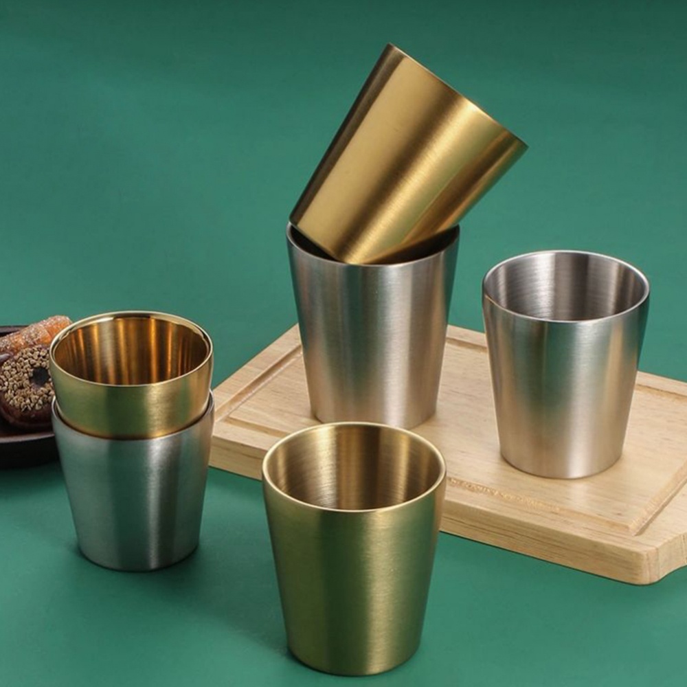 Cốc Uống Bia / Cà Phê Bằng Thép Không Gỉ Hai Lớp Dùng Khi Đi Cắm Trại Ngoài Trời