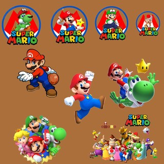 Sticker ủi diy hình super mario dán balo thời trang