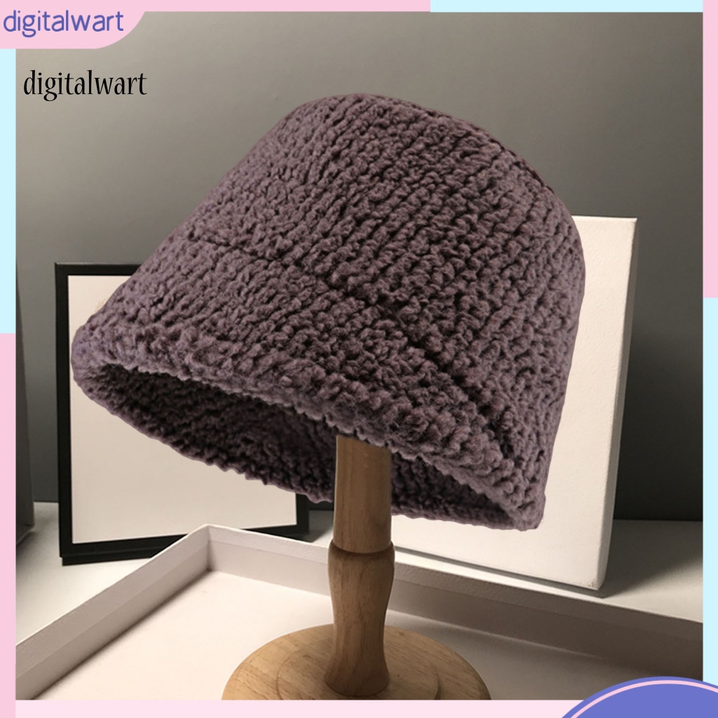 Kỹ Thuật Số| Nón Tai Bèo Dệt Kim Mềm Dày Dặn Màu Trơn Chống Lạnh Không Vành Kiểu Hàn Quốc Thời Trang Mùa Đông Cho Nữ