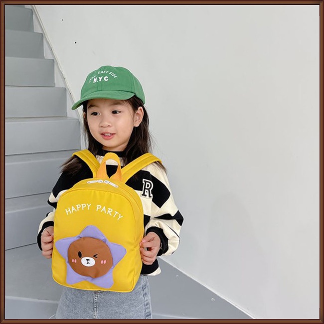 Balo Đi Học Có Khóa Kéo Họa Tiết Hoạt Hình Dễ Thương Cho Trẻ Mẫu Giáo