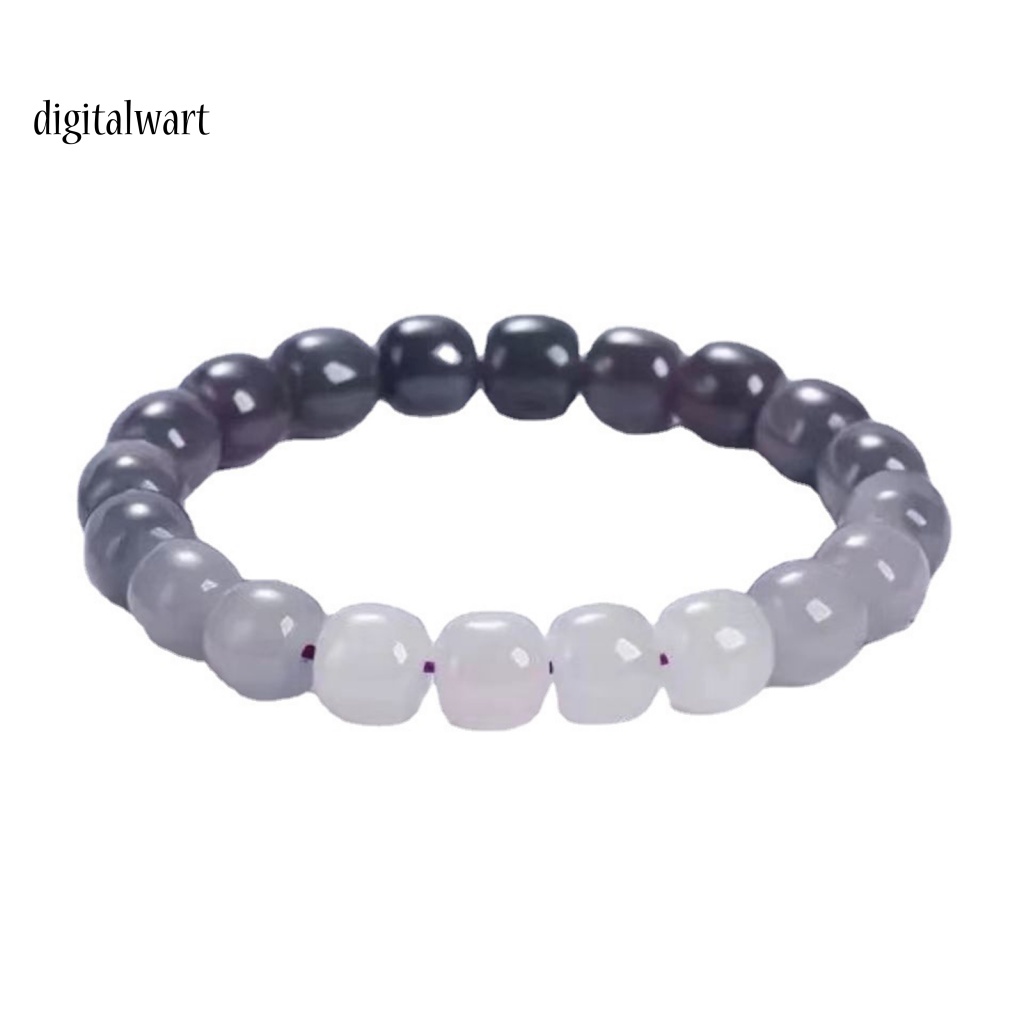 Kỹ Thuật Số| Vòng Tay Hạt Thủy Tinh Tròn Màu Gradient Bóng Trong Suốt Thanh Lịch Thời Trang Cho Nữ