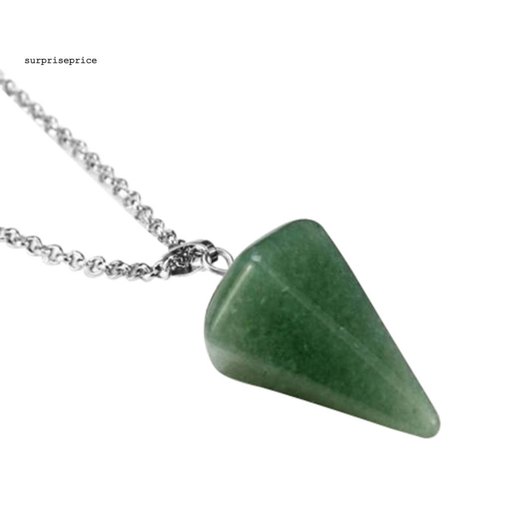 Vòng cổ Mặt Đá Lục Giác Bắt Mắt Thanh Lịch Cho Nữ