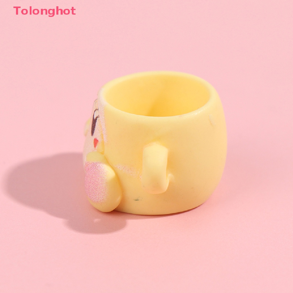 Set 5 Ly Nước Bằng Nhựa Resin Họa Tiết Hoạt Hình Cho Nhà Búp Bê 1 / 12