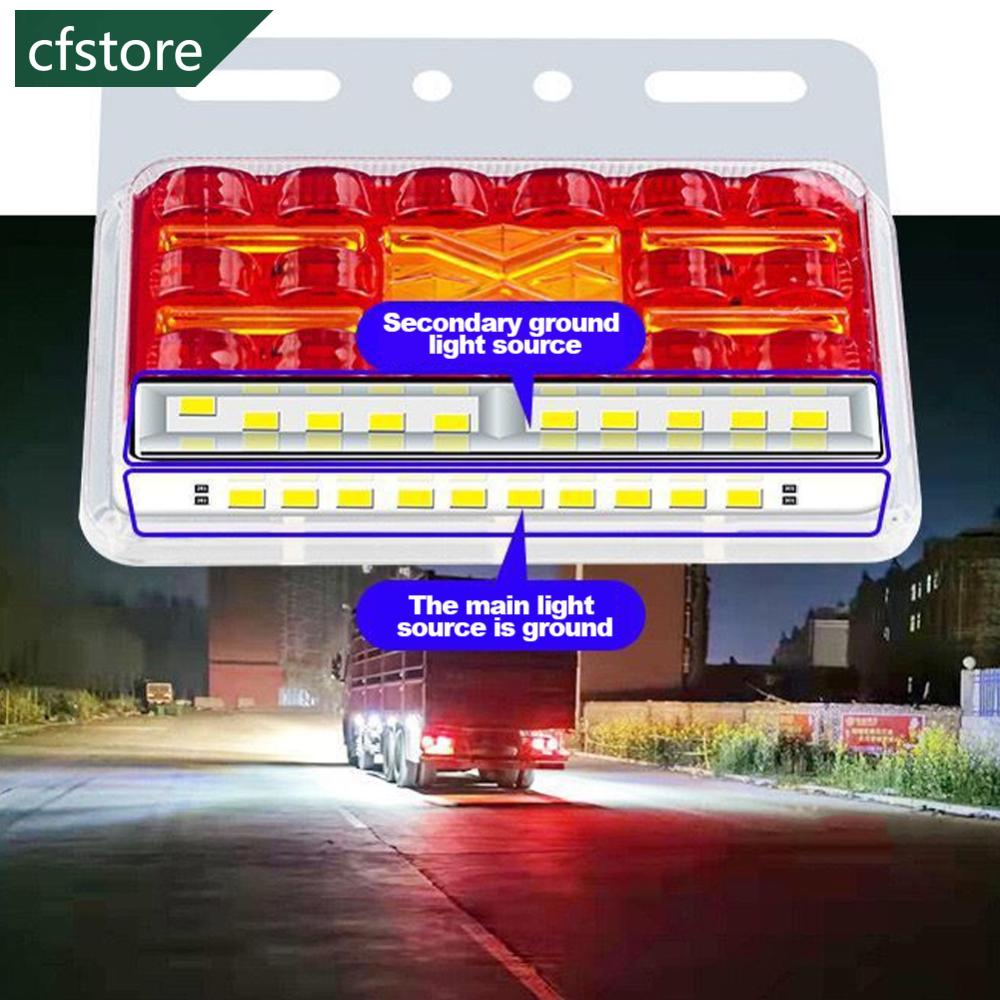 Đèn Tín Hiệu 24V 49LED Siêu Sáng Chống Thấm Nước Dành Cho Xe Tải Địa Hình A1N2