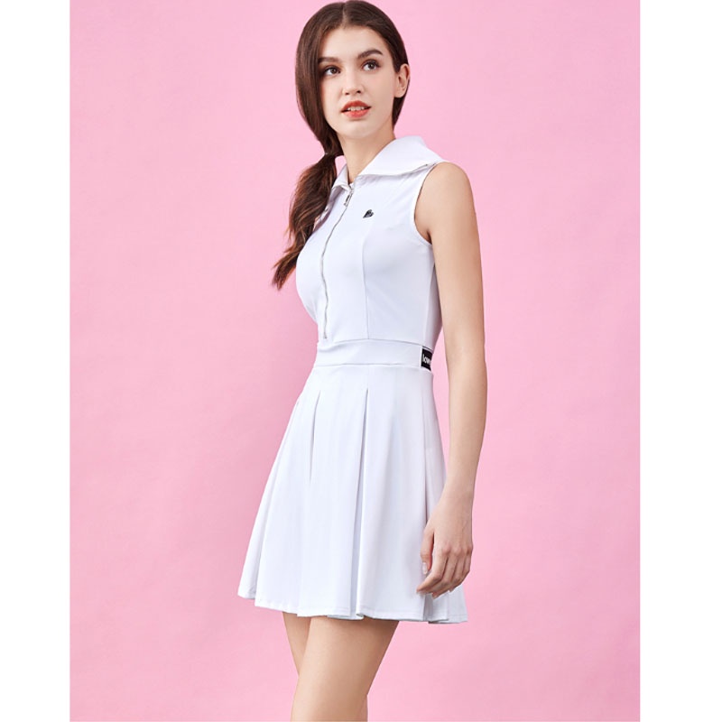 Đầm Polo Sát Nách Mềm Mại Thoáng Khí Nhanh Khô Thời Trang Mùa Hè Cho Nữ