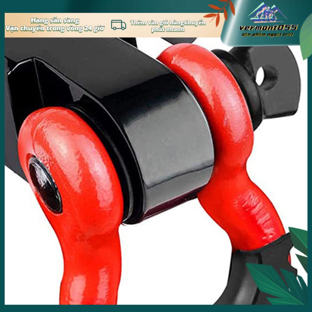 Vermont055 Bộ thu móc khóa bằng thép chắc chắn Cách âm PU cường độ cao Vòng còng vòng D cho Off Road Succor