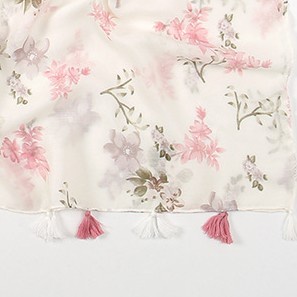 Khăn Choàng Cổ Bali 180-90cm In Họa Tiết Hoa Đơn Giản Dễ Phối Đồ Dành Cho Nữ