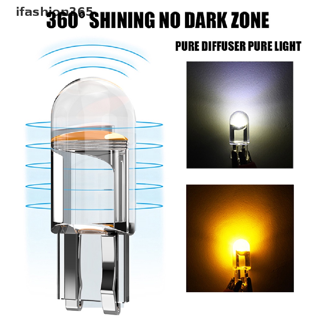Đèn Led COB W5W T10 6000K Ánh Sáng Trắng Tự Động Gắn Biển Số Xe Hơi Thời Trang ifashion365