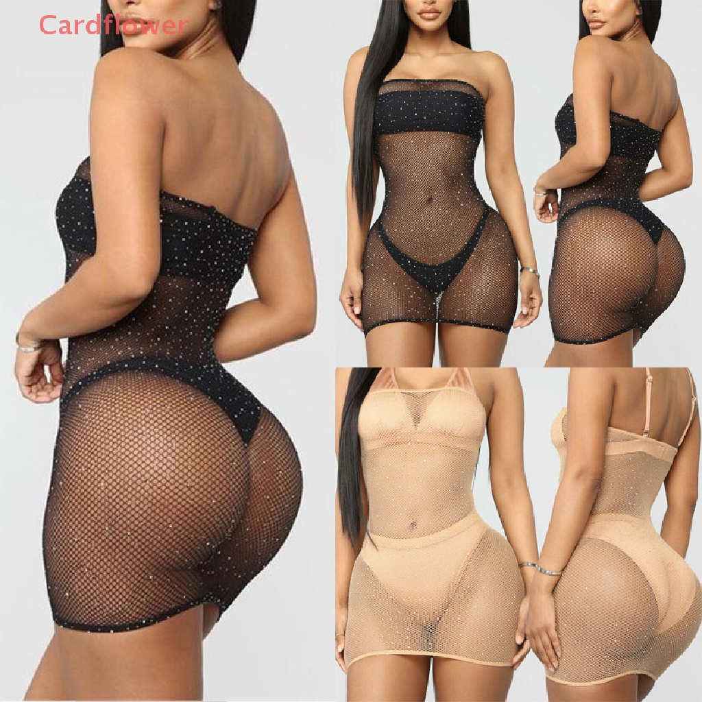 Bộ Đồ Bơi Bikini Dạng Lưới Trễ Vai Quyến Rũ Cho Nữ Mới