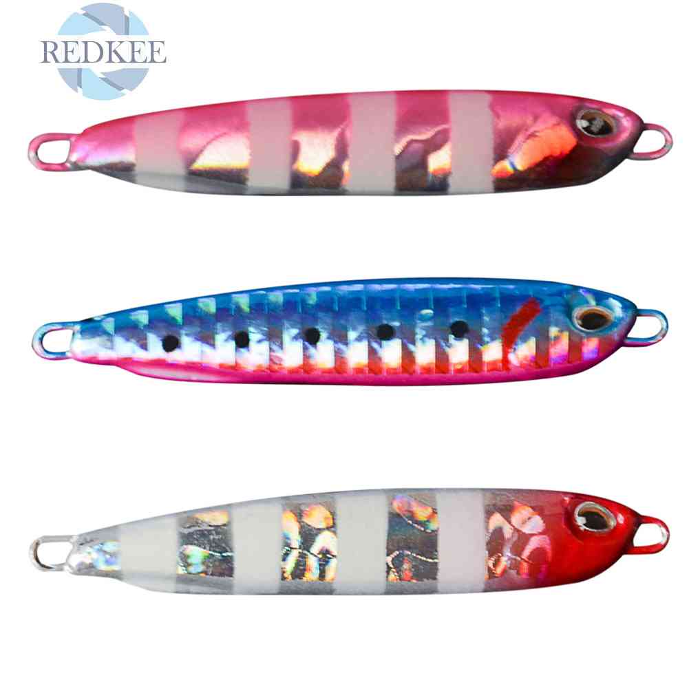 Mồi Câu Cá Giả Bằng Kim Loại Phát Sáng Sống Động